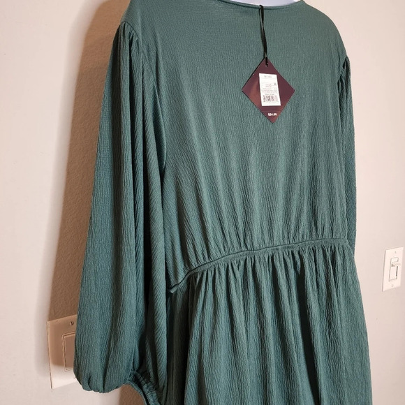 NWT Ava & Viv stretchy green dress with pockets - Picture 10 of 16